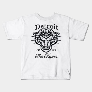 Detroit Baseball Vintage Kids T-Shirt